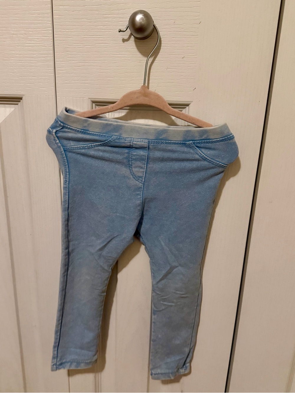 Zara Light Blue Kids Stretch Leggings